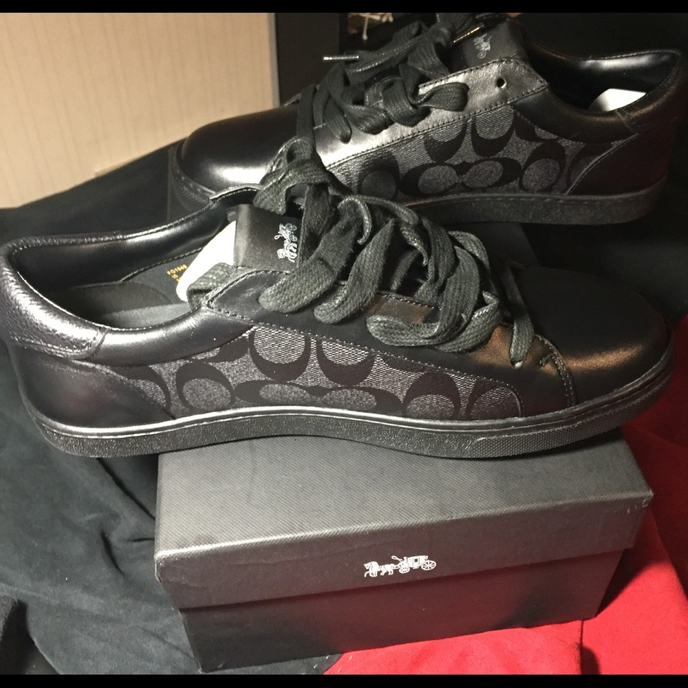 Coach black on black